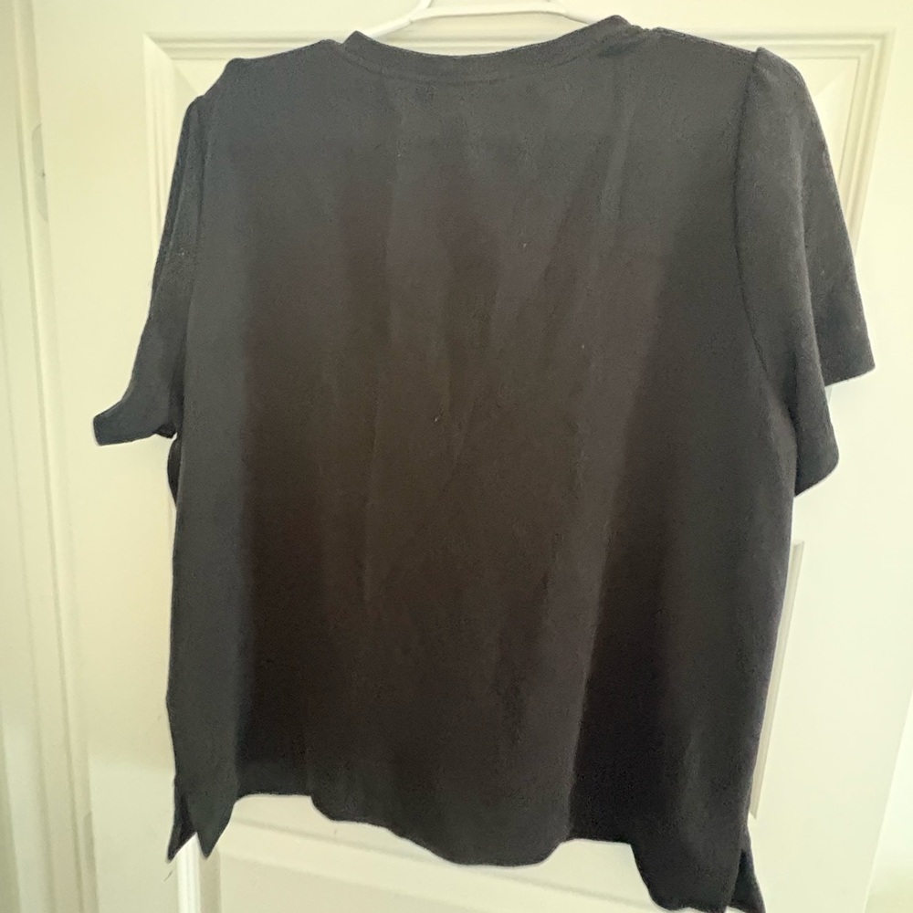 Cynthia Rowley Black Short-Sleeve Women's Top